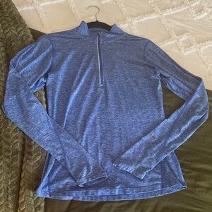 Nike Blue Quarter-Zip Athletic Top